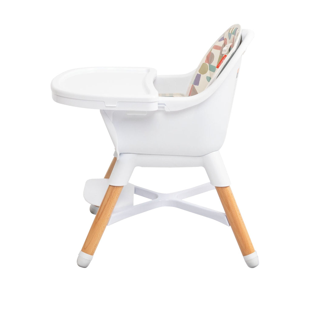 4-in-1 Multi-Use High Chair | White Geometrics #198AL