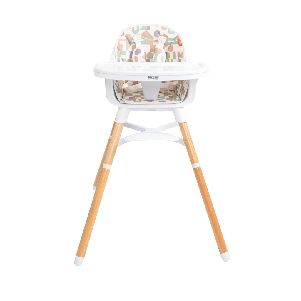 4-in-1 Multi-Use High Chair | White Geometrics #198AL