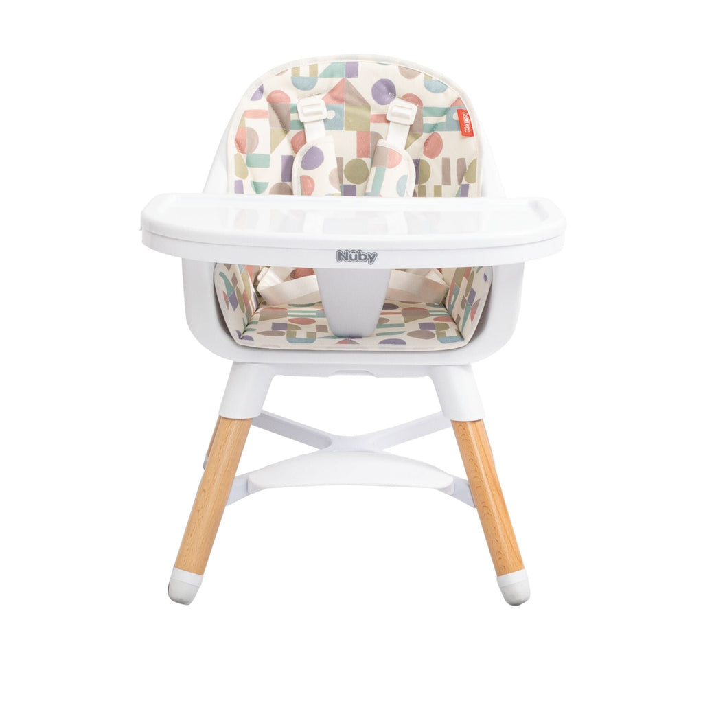 4-in-1 Multi-Use High Chair | White Geometrics #198AL