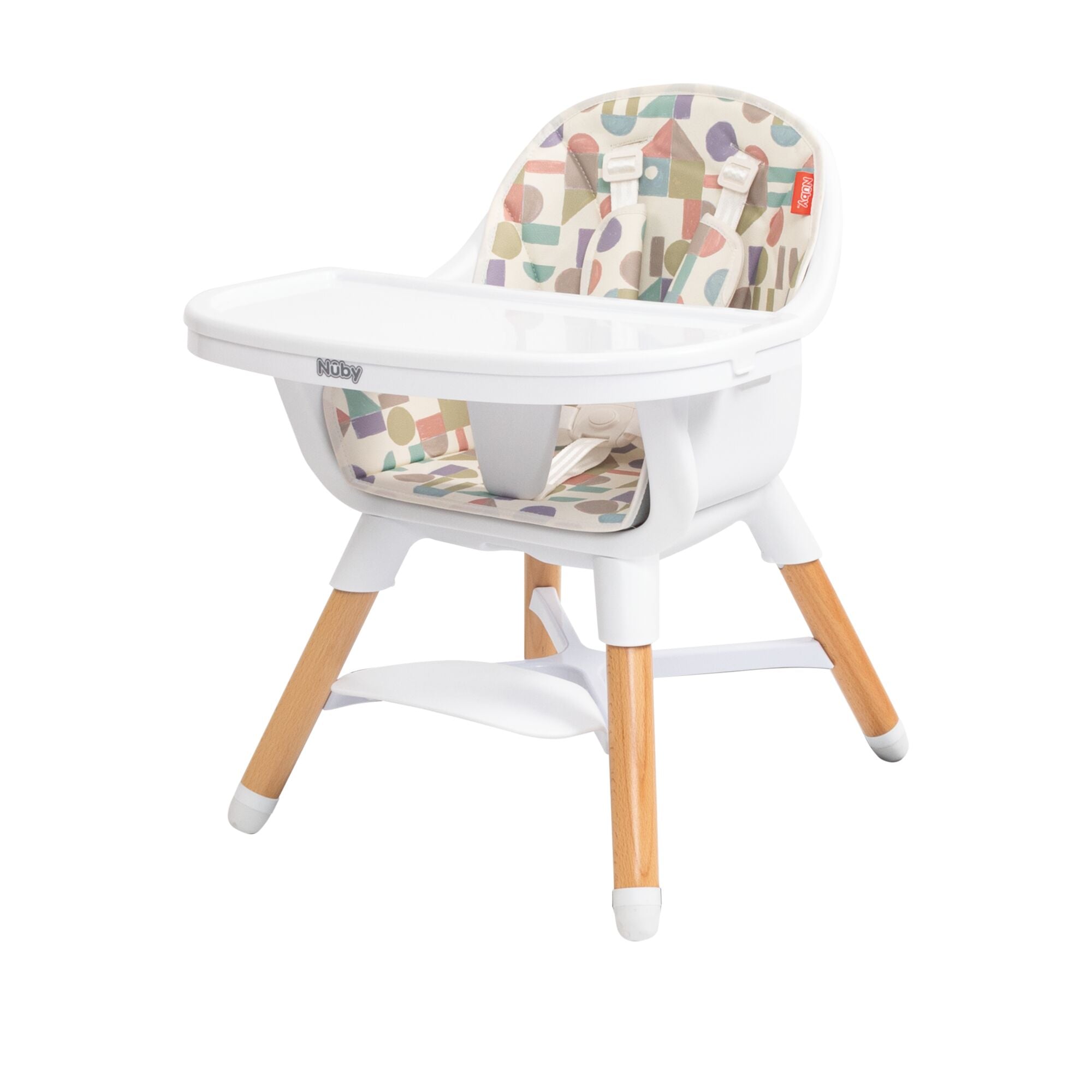 4-in-1 Multi-Use High Chair | White Geometrics #198AL