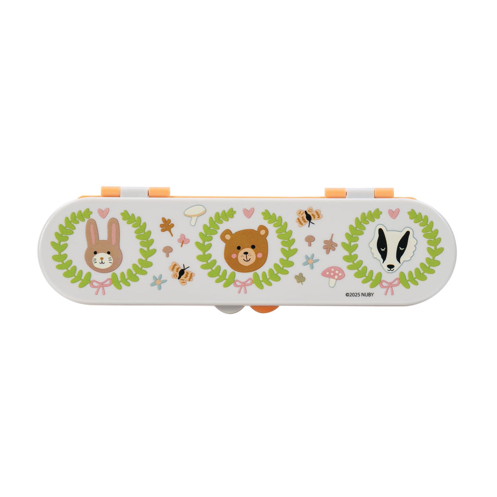 Stainless Steel Toddler Utensil Set | Forest Animals #008B1