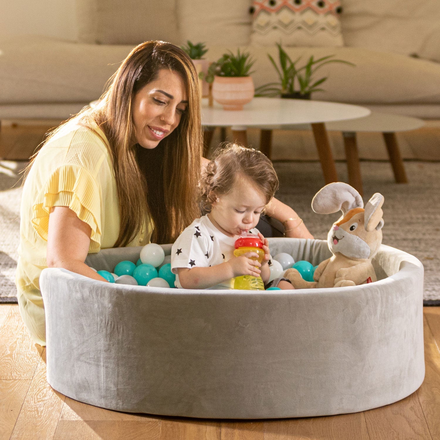 Kids' Ball Pit for Home with 200 Balls | Aqua #17010