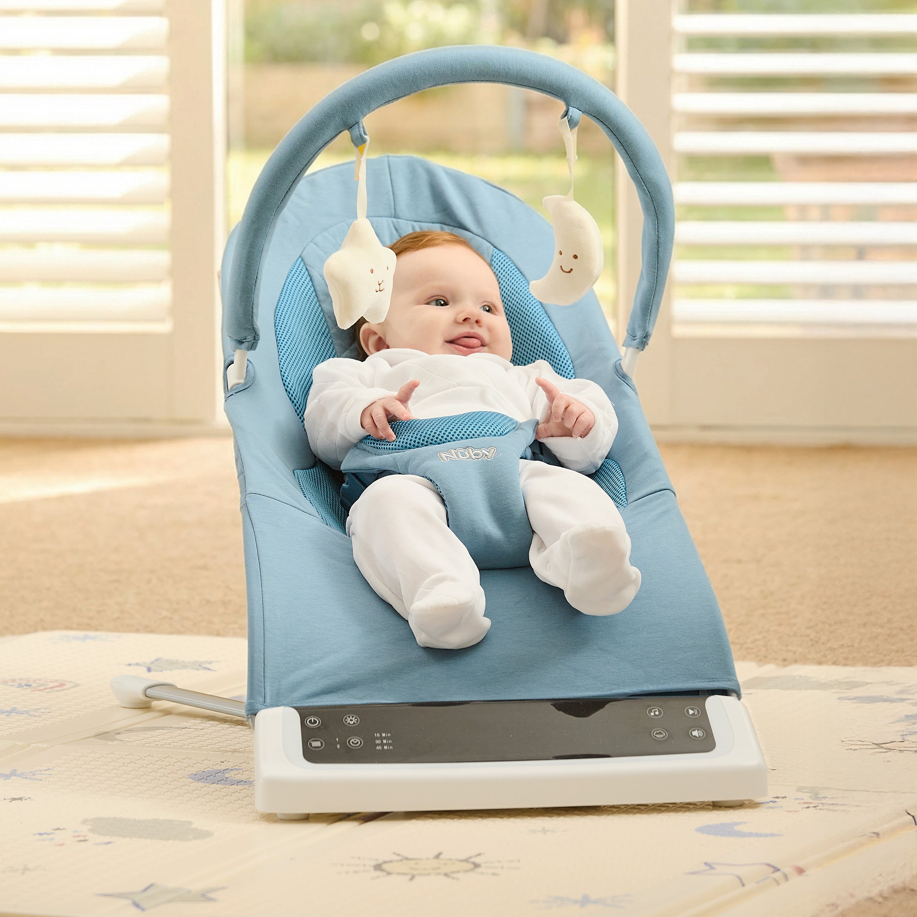 Deluxe Baby Bouncer Seat | Blue #2523M